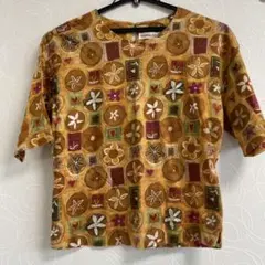 plume-d'or 花柄 半袖Tシャツ 38のサムネイル