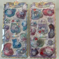 キラキラ　ウォーターシールシール　ステッカー２枚セット CRUX