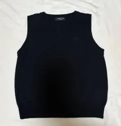 COMME CA ISM コムサイズム ブラック Vネック ベスト 120㎝