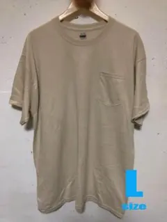 GILDAN ギルダン 6oz ポケT XL サンドベージュ ポケット Tシャツ