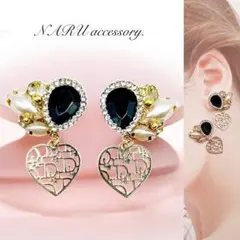 ♡ハンドメイド♡ビジューピアスorイヤリング№679 - メルカリ