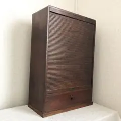 앤티크 빈티지 목조 매장 가구 캐비닛 (셔터 포함)