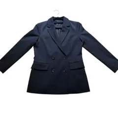 【美品】GU ダブル テーラードジャケット 黒 Sサイズ