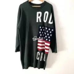 RODEO CROWNS ダークグリーン ニット フリーサイズ
