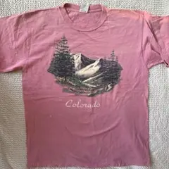 90s シングルステッチ Alore ピンク Tシャツ XL Coloradoのサムネイル