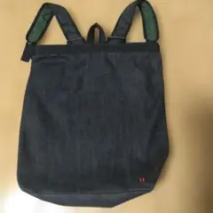HR REMAKE ダークデニム トートバッグ