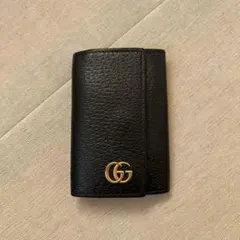 GUCCI ブラックレザー キーケース