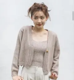 【美品】fifth カーディガン×ニットキャミ　即購入OK