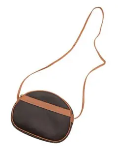 LANVIN ランバン ショルダーバッグ グレー×ブラウン