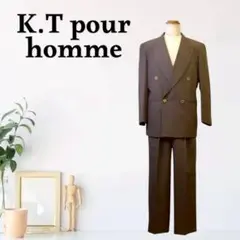 zG215【M】K.T pour homme セットアップ ピークドラペル