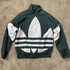 adidas ナイロンジャケット ダークグリーン