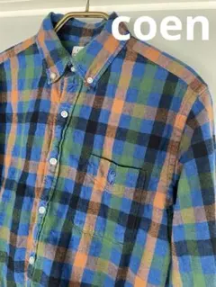 コーエン 綿麻長袖シャツ　メンズS 美品