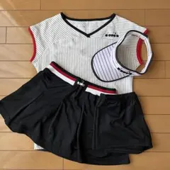 ディアドラ　テニスウェア　ユニホーム　上下　サンバイザー　レディース