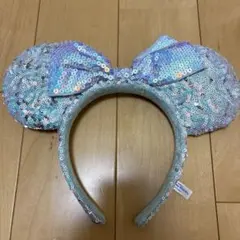 ミニーマウス風スパンコールカチューシャ