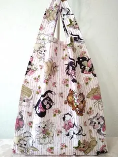 ロラライハリス　エコバッグ　マイバッグ　Tossed Fancy Cats〜