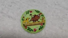 ディズニー　刺繍缶バッジ　ライオンキング