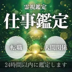 【初回限定価格】霊視鑑定/仕事鑑定/占い/仕事/転職/キャリア/人間関係