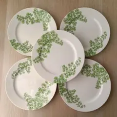 香蘭社 KORANSHA アジアンタム 銘々皿 5枚セット ケーキ皿 希少 取皿