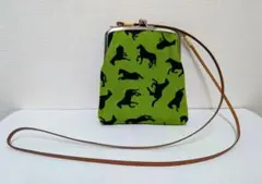 京都WABISUKE わびすけ がま口ポシェット お馬柄
