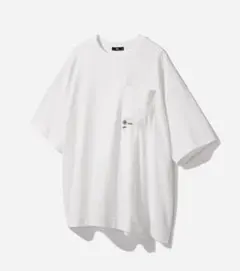 【接触冷感】ポケットミニロゴカットソー HARE Tシャツ 白 ホワイト