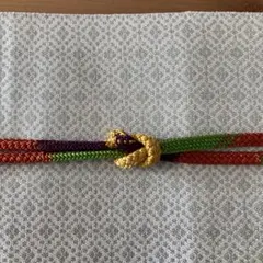 アンティーク　帯締め　多色使い