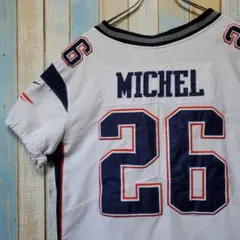 261☆ナイキ☆NFLペイトリオッツ☆アメフトゲームシャツ☆チームロゴ刺繍