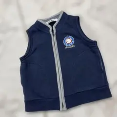 美品☆familiar ☆ベスト 80 ネイビー