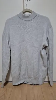 417EDIFICE カシミヤ タートルネック セーター グレー