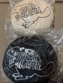 SUPER BEAVER クッション ベージュ 黒 ブラック - メルカリ
