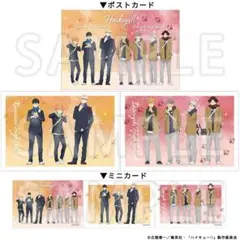 ハイキュー‼︎ ポストカード&ミニカードセット　日向翔陽　影山飛雄　月島蛍　他