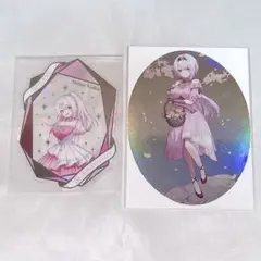 にじさんじ 7周年 ART 特典 クリアカード ステッカー 椎名唯華 2点セット