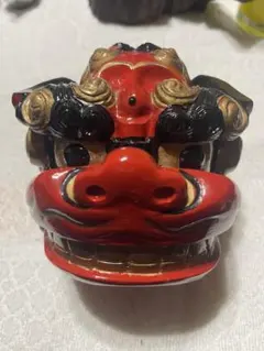 金獅子頭 獅子 獅子舞 金色 金属工芸品 玄関飾り 和室 茶室 2025年最新