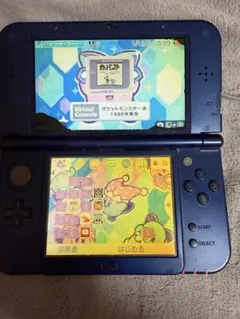 New 3DS LL ネイビー 外装傷あり ポケモン赤