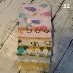52. [6겹 거즈] 하프 사이즈 손수건 6종 세트 판다/토끼/유니콘