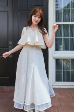 【美品】herlipto Souffle Lace Skirt 白Sのサムネイル