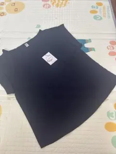 ブラウス 半袖 夏 シフォン 薄手 とろみ上品 無地 ネイビー