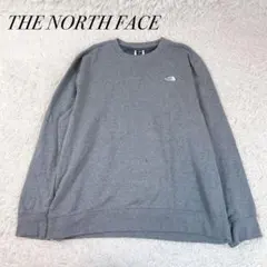 ノースフェイス スウェット US限定 ロゴ刺繍(xxL)グレー