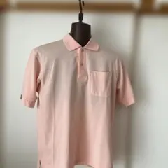 BURBERRY GOLF ポロシャツ Lピンク 綿100％ 半袖 鹿の子のサムネイル