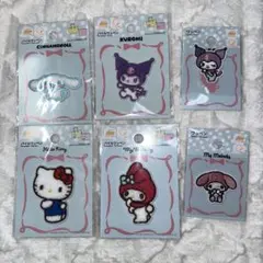 シナモロール・クロミ・ハローキティ・マイメロディ ワッペンセット サンリオ