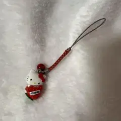 ハローキティ　福岡　博多　あまおう　いちご　根付　ご当地　ストラップ