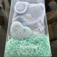 【未開封】familiar ギフトセット よだれかけ　靴下 マスコット