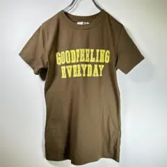 ディレル✨半袖プリントTシャツ M クルーネック レディース ブラウン 茶のサムネイル