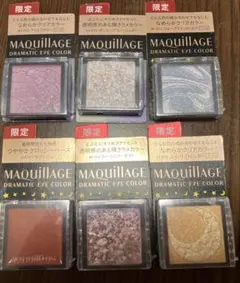 【新品未開封】マキアージュ ドラマティックアイカラー 限定 6色セット