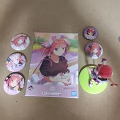中野二乃 フィギュア & 缶バッジセット