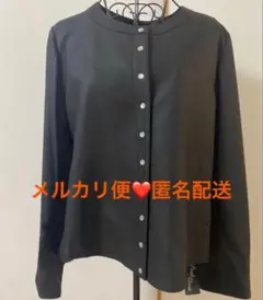 【匿名配送】Posh Alma ラムレザー　ノーカラージャケット3L 新品　黒