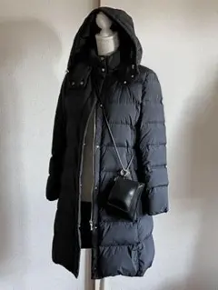 ROPE 黒 ロングダウンコート