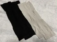 アームスリーブ　2個セット　ブラック・グレー　親指穴付