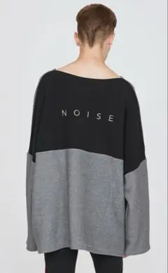 NOISE MAKER ニット 裏起毛　ブラック×グレー　ほぼ着ていません