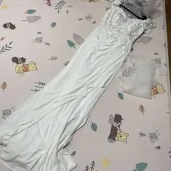 ホワイトロングドレス　新品未使用タグ付き