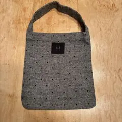 オオカミとフクロウ ドット柄 トートバッグ